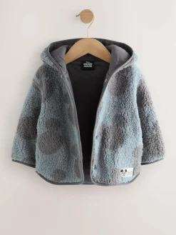 Clearance Next Grey Mickey Mouse Fleece Zip Through Hooded Jacket (3mths-8yrs)