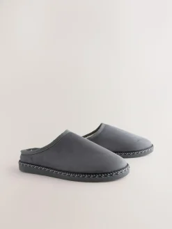 Next Microsuede Taped Mule Slippers^ Slippers|Slippers