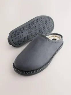 Next Microsuede Taped Mule Slippers^ Slippers|Slippers