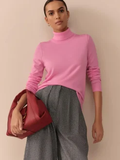 New Next N. Premium Herringbone Culottes With Wool Grey