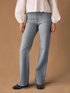 Next Patch Pocket Wide Leg Jeans^Women Jeans|Jeans