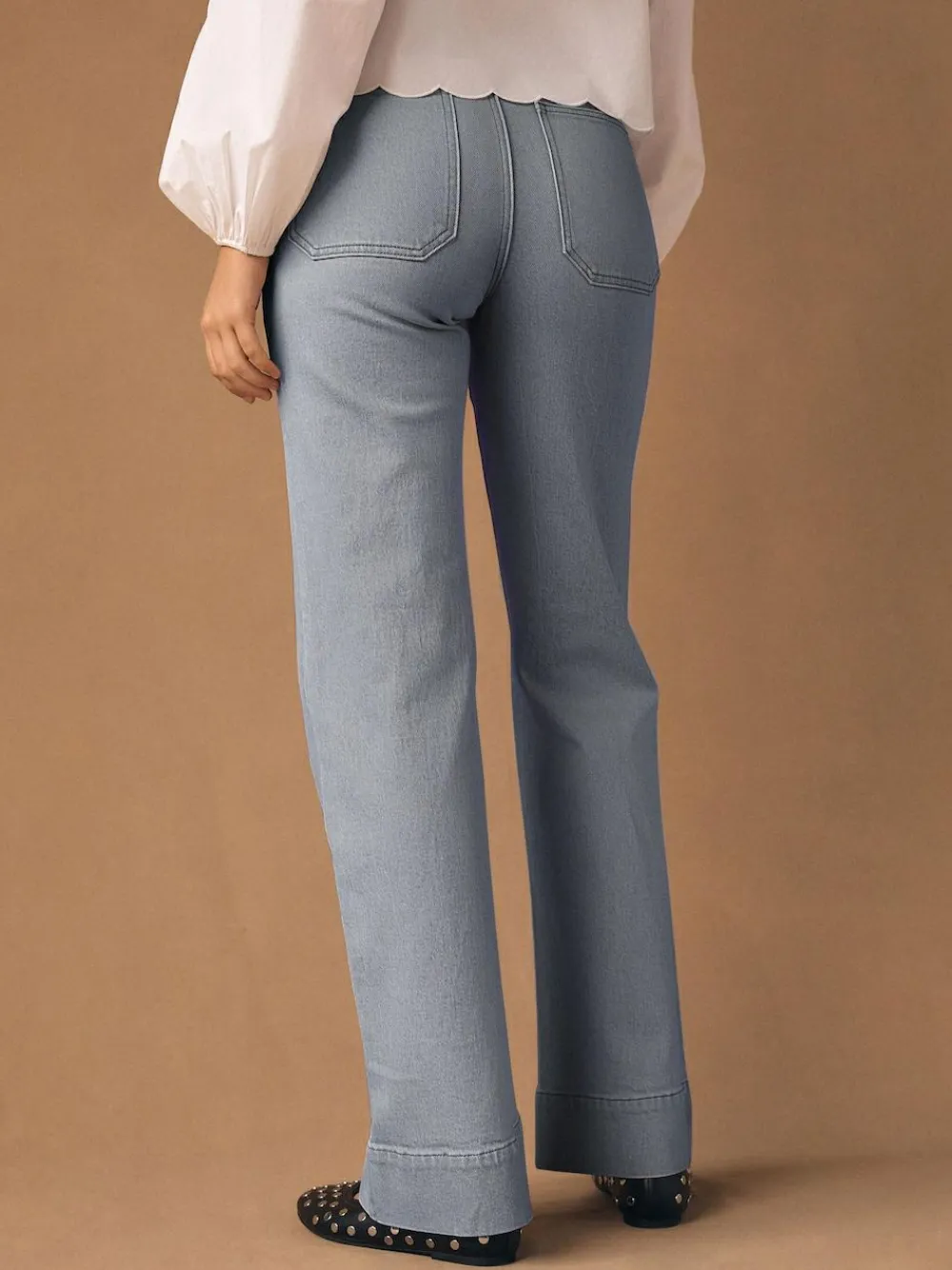 Next Patch Pocket Wide Leg Jeans^Women Jeans|Jeans