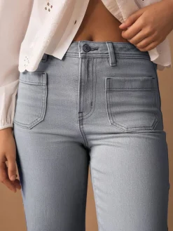 Next Patch Pocket Wide Leg Jeans^Women Jeans|Jeans