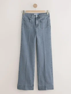Next Patch Pocket Wide Leg Jeans^Women Jeans|Jeans