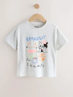 Discount Next Grey Pets Oversized Graphic Print T-Shirt (3-16yrs)
