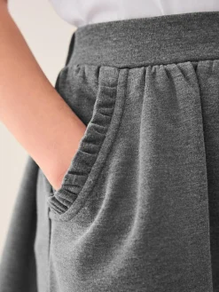 New Next Grey Pull-on Stretch School Skirt (3-16yrs)