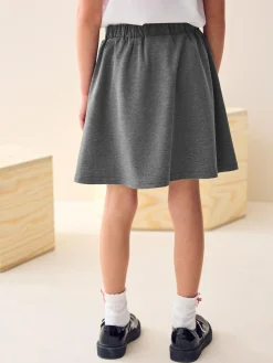 New Next Grey Pull-on Stretch School Skirt (3-16yrs)