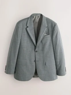 Next Regular Fit Contrast Fabric Detail Suit Jacket Grey