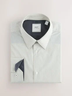 Discount Next Regular Fit Easy Care Single Cuff Smart Shirts 3 Pack Grey