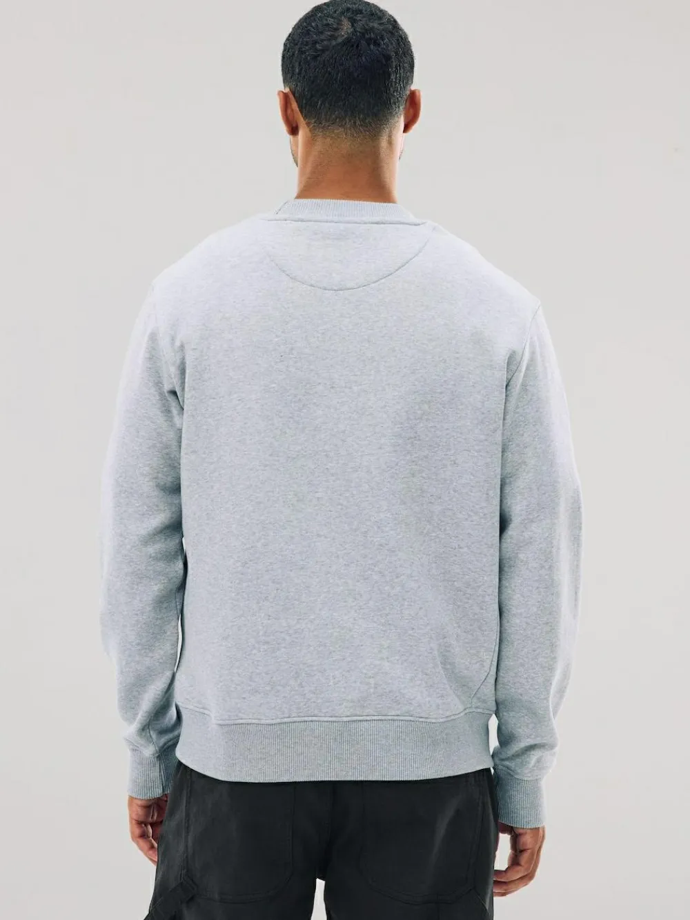 Next Grey Regular Fit Heavyweight Cotton Rich Crew Neck Sweatshirt^ Nightwear|Sweatshirts & Hoodies