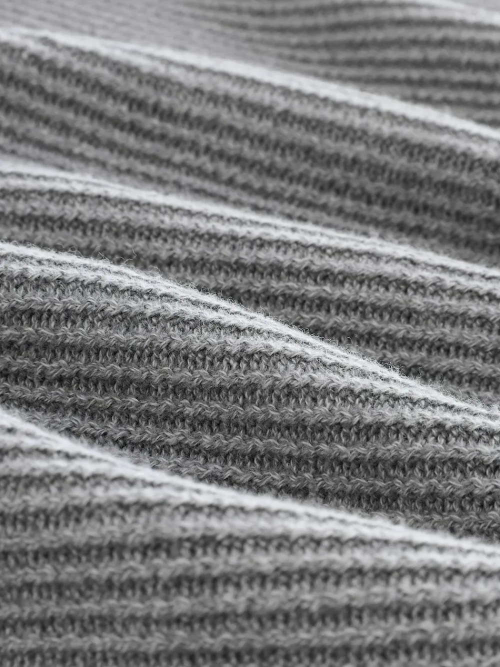 Outlet Next Regular Fit Rib Texture Mock Shirt Jumper Grey