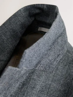 Clearance Next Grey Regular Fit Signature Reda Italian Wool Fabric Check Suit Jacket