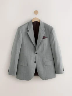 Discount Next Regular Fit Signature Nova Fides 100% Italian Wool Suit Jacket Grey