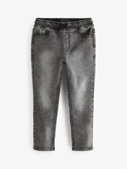 Online Next Regular Fit Stretch Elasticated Waist Jeans (3-16yrs) Grey