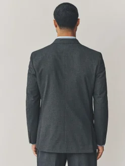 Next Grey Regular Fit Texture Motionflex Stretch Suit Jacket^ Grey Suits