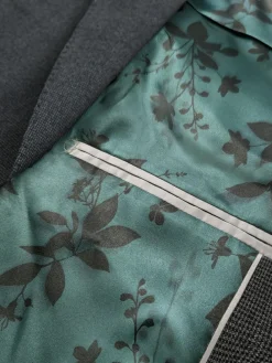 Next Grey Regular Fit Texture Motionflex Stretch Suit Jacket^ Grey Suits