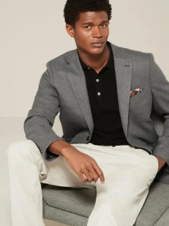 Next Regular Fit Textured Smart Blazer^ Coats & Jackets|Coats & Jackets