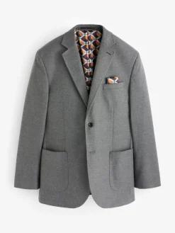 Next Regular Fit Textured Smart Blazer^ Coats & Jackets|Coats & Jackets