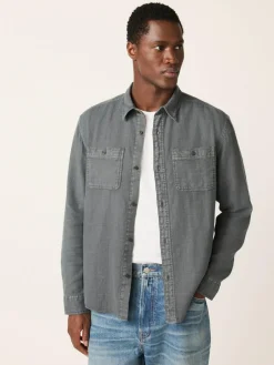 Next Regular Fit Textured Twin Pocket Long Sleeve Shirt^ Shirts