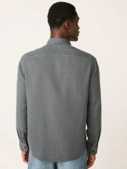 Next Regular Fit Textured Twin Pocket Long Sleeve Shirt^ Shirts