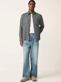 Next Regular Fit Textured Twin Pocket Long Sleeve Shirt^ Shirts