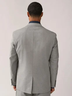 Next Grey Regular Fit Textured Suit Jacket^ Grey Suits|Blazers & Formal Jackets