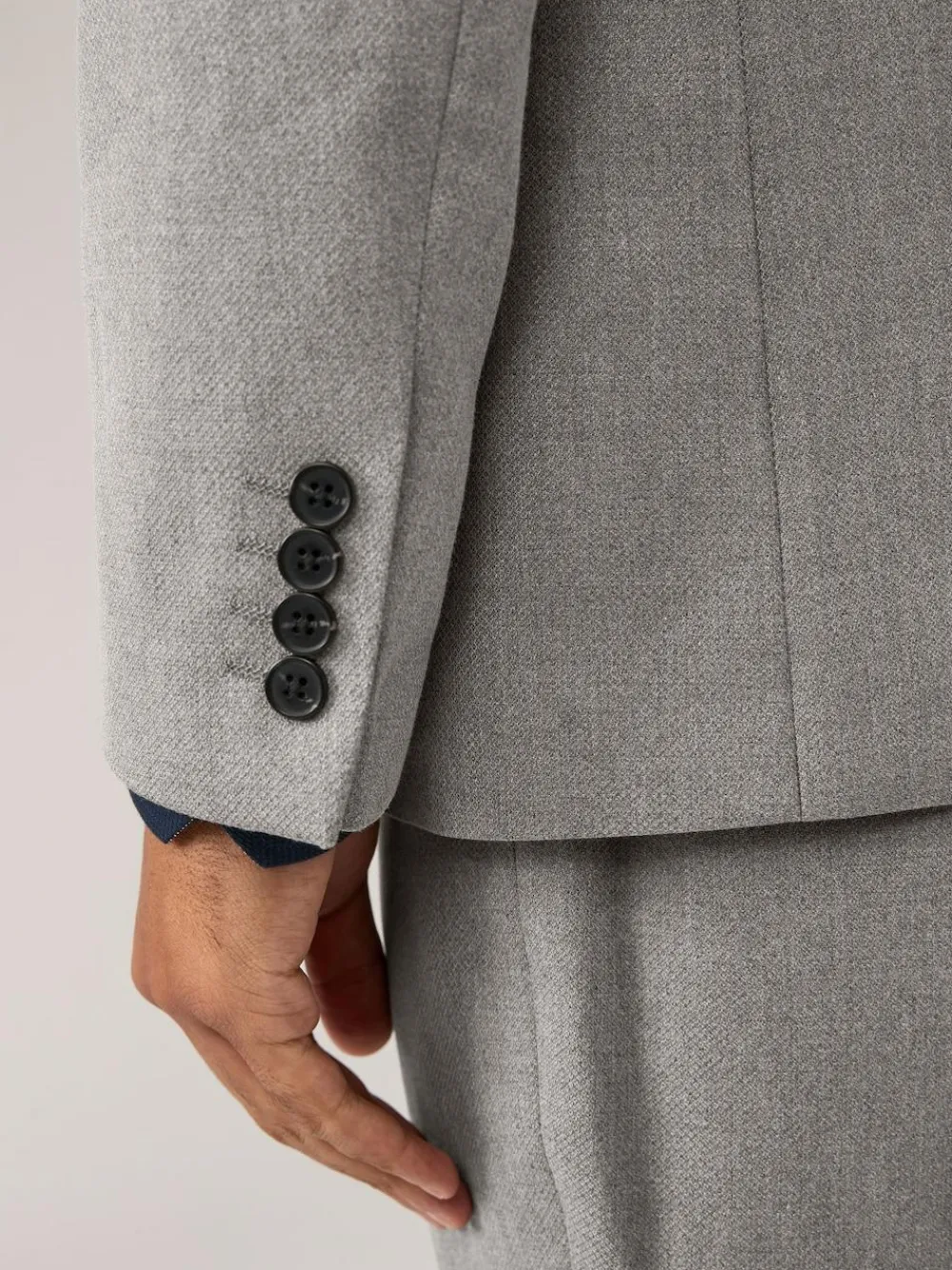 Next Grey Regular Fit Textured Suit Jacket^ Grey Suits|Blazers & Formal Jackets