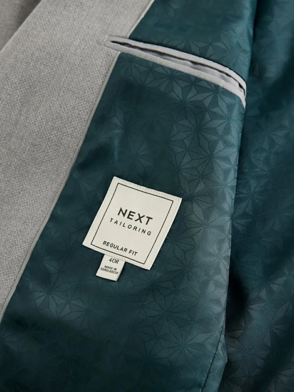 Next Grey Regular Fit Textured Suit Jacket^ Grey Suits|Blazers & Formal Jackets