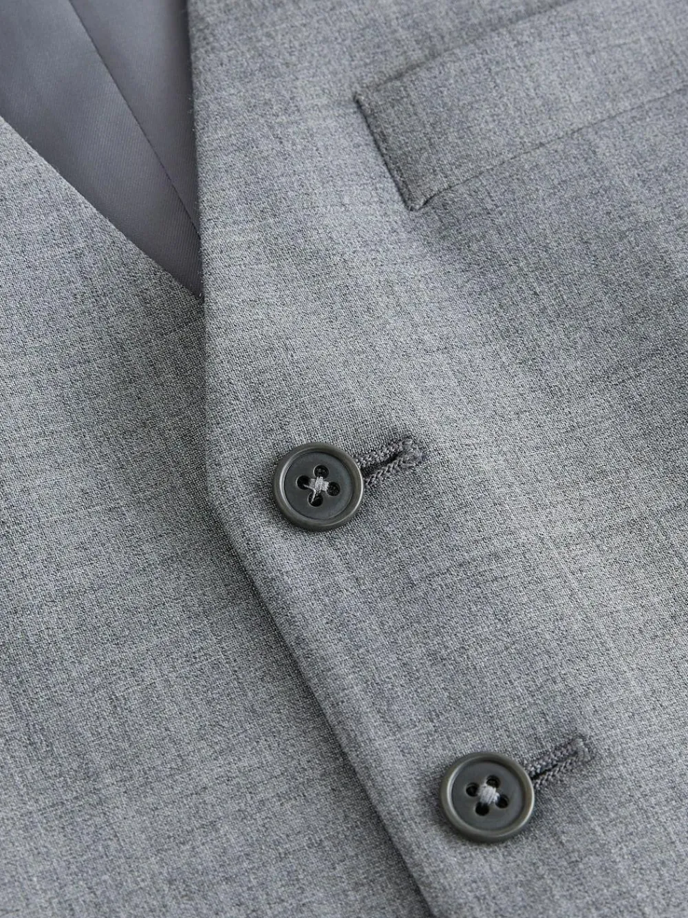 Best Next Regular Fit Wool Blend Motionflex Waistcoat Grey