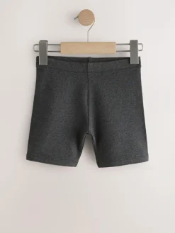 Clearance Next Regular Length 2 Pack Cotton Rich Stretch Cycle Shorts (3-16yrs) Grey
