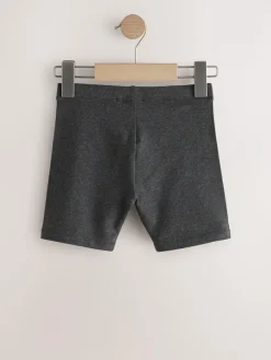 Clearance Next Regular Length 2 Pack Cotton Rich Stretch Cycle Shorts (3-16yrs) Grey