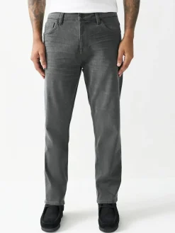 Next Grey Regular Tapered Fit Motionflex Jeans
