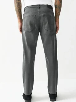 Next Grey Regular Tapered Fit Motionflex Jeans