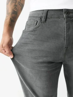 Next Grey Regular Tapered Fit Motionflex Jeans