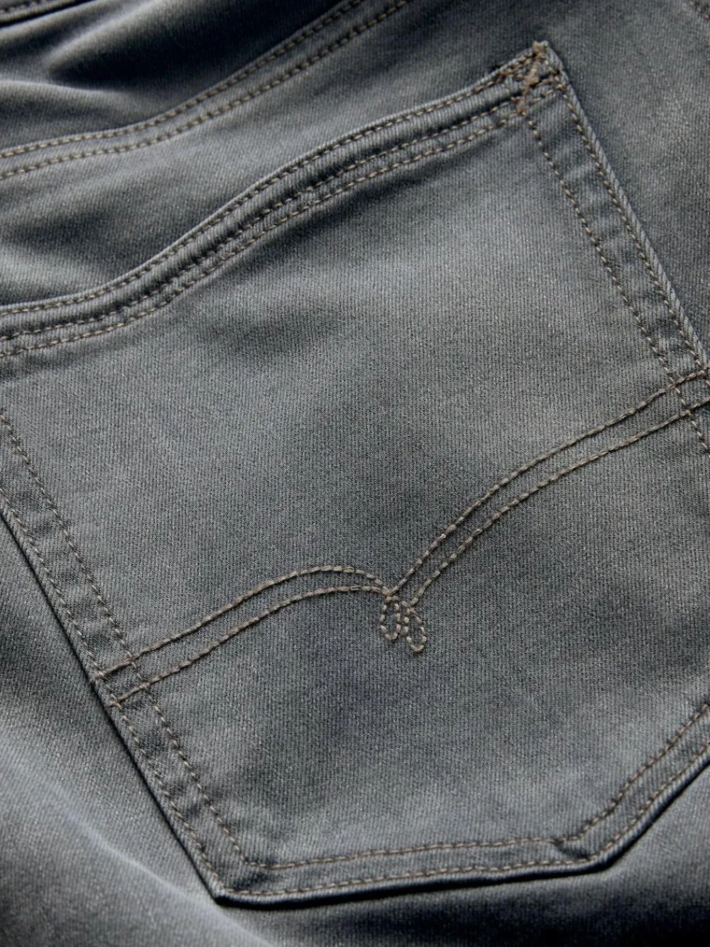 Next Grey Regular Tapered Fit Motionflex Jeans