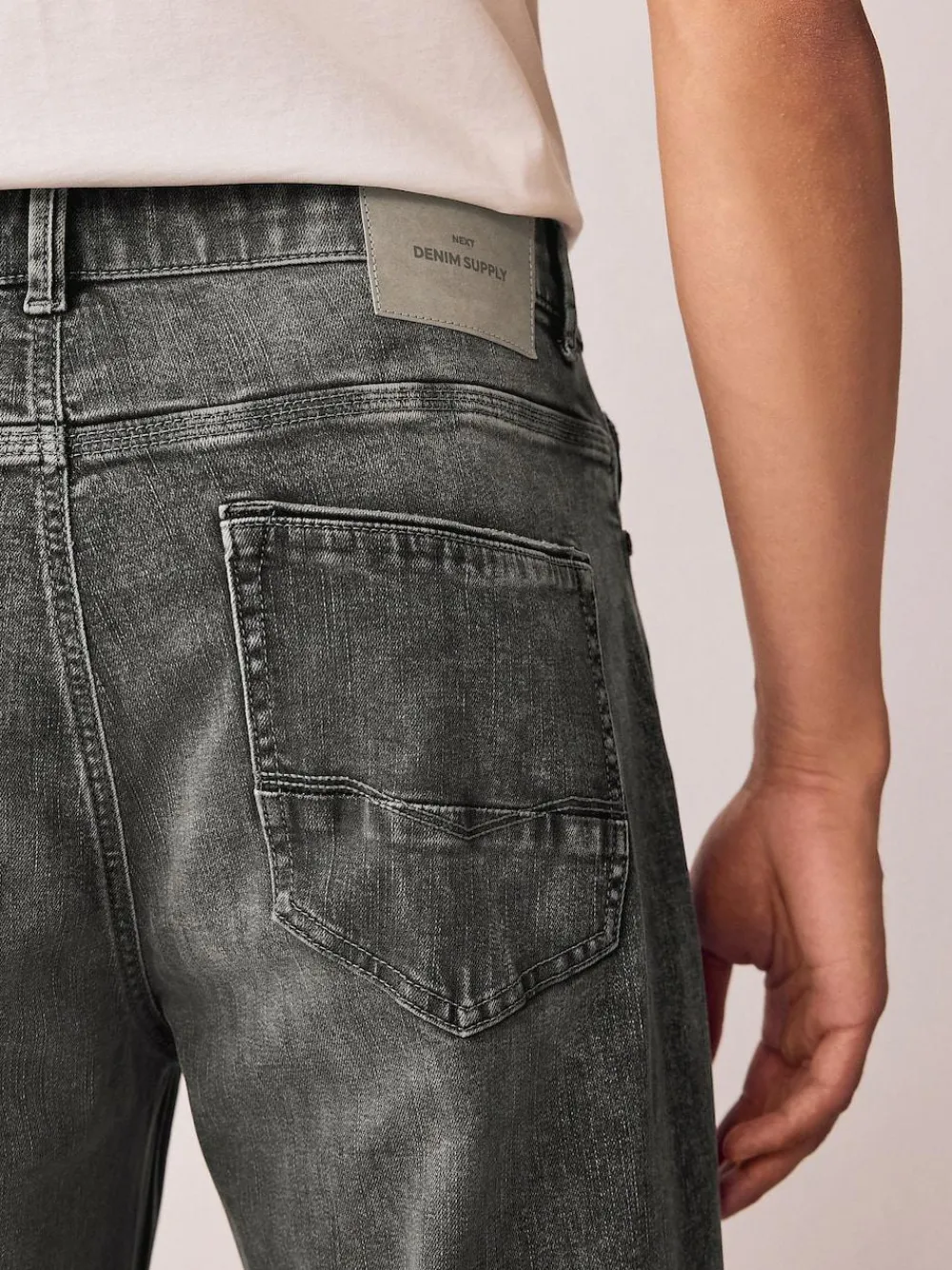 Next Regular Tapered Fit Authentic Stretch Denim Jeans^ Jeans|Jeans