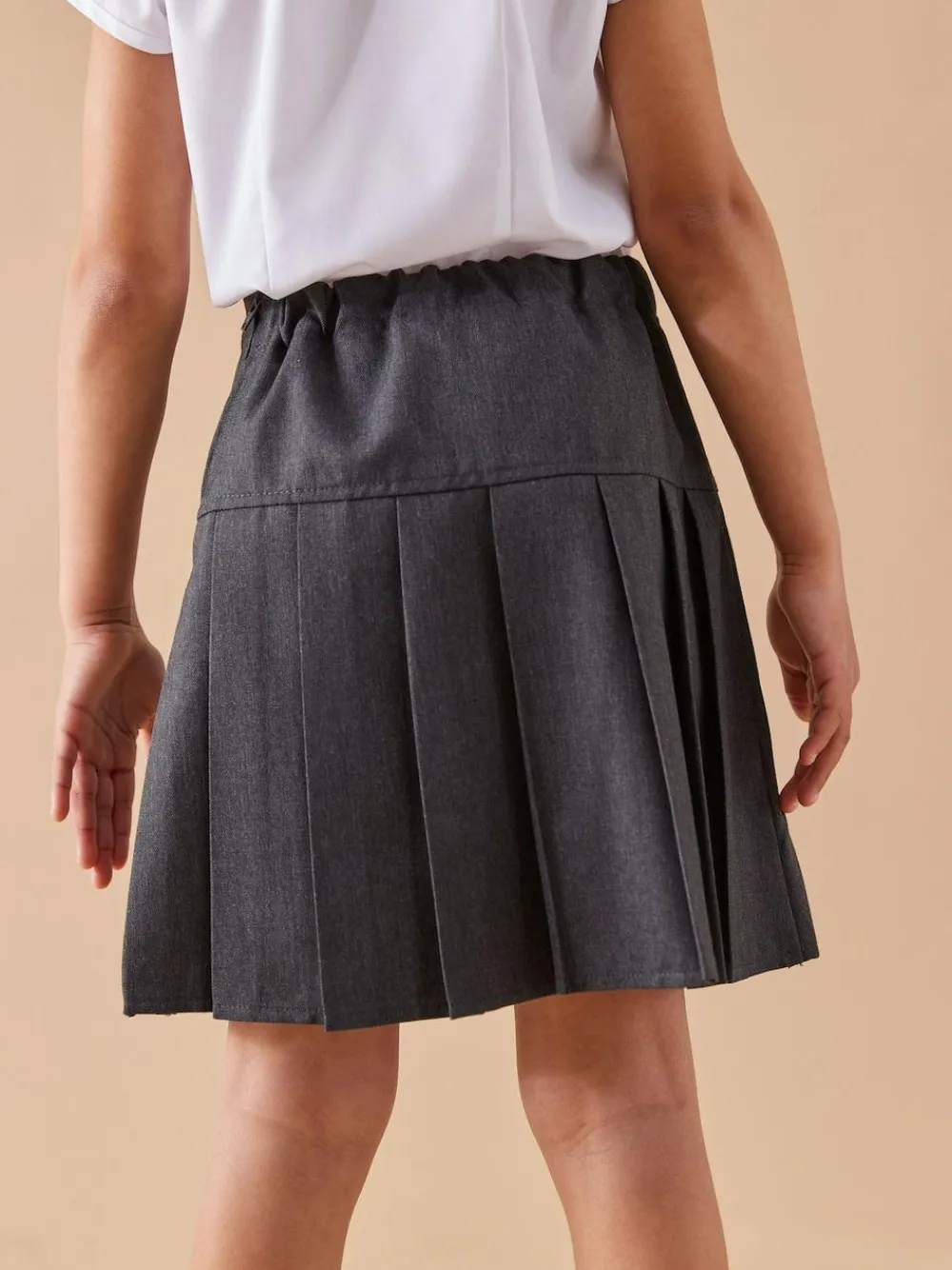 Next Grey Regular Waist 2 Pack Pleated School Skirts (3-16yrs)^ Shorts & Skirts