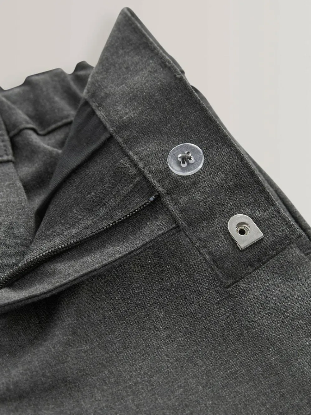 Best Next Regular Waist School Formal Stretch Skinny Trousers (3-17yrs) Grey