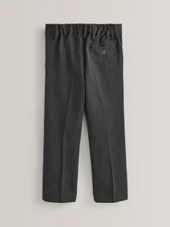 Next Regular Waist School Pleat Front Trousers (3-17yrs) Grey