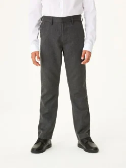 Next Regular Waist Straight Leg School Trousers (3-17yrs) Grey