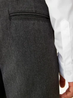 Next Regular Waist Straight Leg School Trousers (3-17yrs) Grey