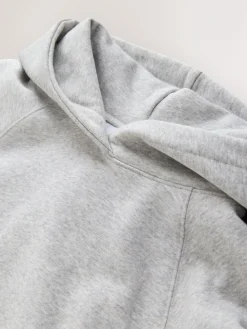 Best Next Relaxed Fit Heavyweight Longline Hoodie Grey