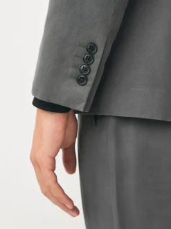 Discount Next Relaxed Fit Lyocell Suit Jacket Grey