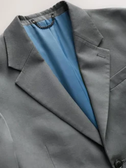 Discount Next Relaxed Fit Lyocell Suit Jacket Grey