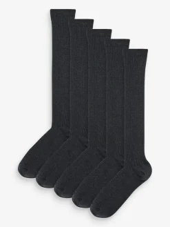 Next 5 Pack Cotton Rich Knee High Socks^BOY Socks