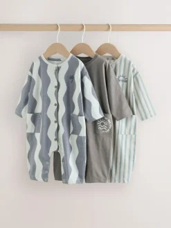 Next Grey Scandi Cactus Baby Rompers 3 Pack^ Rompers & Overalls