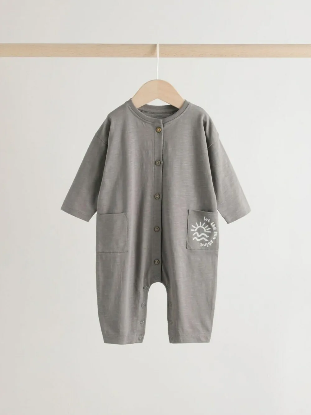 Next Grey Scandi Cactus Baby Rompers 3 Pack^ Rompers & Overalls