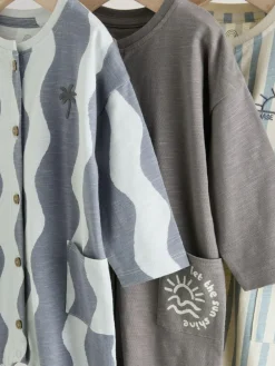 Next Grey Scandi Cactus Baby Rompers 3 Pack^ Rompers & Overalls