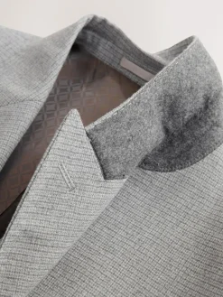 Outlet Next Grey Signature Cerruti Wool Puppytooth Double Breasted Suit Jacket