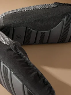 Next Signature Suede Fabric Trim Moccasin Slippers^ Slippers|Slippers